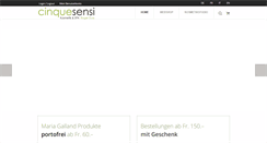 Desktop Screenshot of cinquesensi.ch