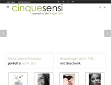 Tablet Screenshot of cinquesensi.ch