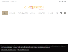 Tablet Screenshot of cinquesensi.it